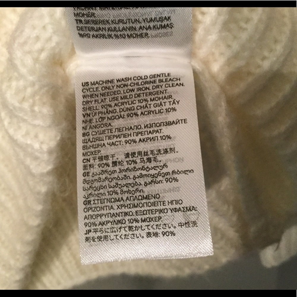 H&M Cream Long Sleeve Sweater NWT - Picture 7 of 9